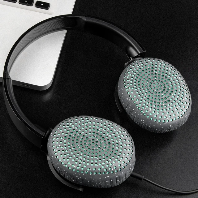 Alt view image 2 of 6 - Earpads Replacement for Skullcandy Riff, Riff2 Wired/Wireless On-Ear Headphones, Ear Pads Cushions with Softer Leather, Noise Isolation Foam (Grey)