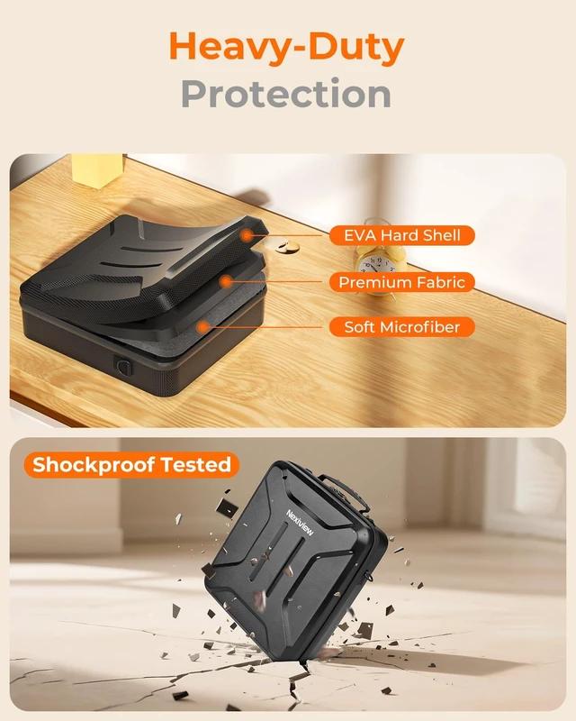 Alt view image 3 of 7 - Starlink Mini Case with Custom-Fit Compartments & 3-in-1 Carry Shock-absorbing padding, water-resistant exterior, backpack, shoulder and hand carry for camping, RV travel and daily use