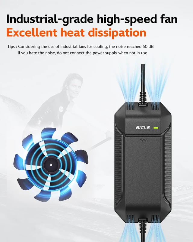 Alt view image 6 of 7 - AC to DC Converter, AC/DC 12V 15A 180W Power Supply Adapter Transformer for Tire Inflator, Car Refrigerator, Paddle Board Pump, 110V to 12V Converter Car Cigarette Lighter Adapter Power Supply