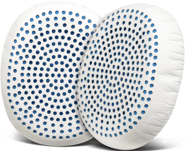 Main image of Earpads Replacement for Skullcandy Riff, Riff2 Wired/Wireless On-Ear Headphones, Ear Pads Cushions with Softer Leather, Noise Isolation Foam (White)