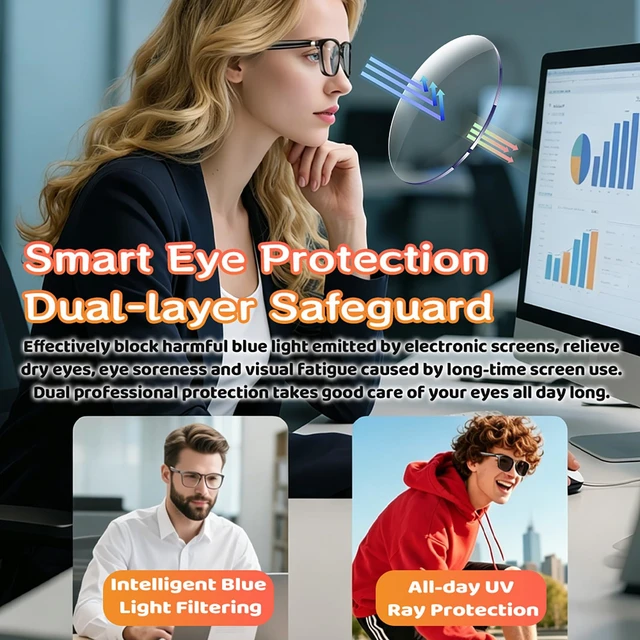 Alt view image 6 of 7 - Smart Bluetooth Glasses for Men Women, Bluetooth Audio Glasses Wireless Headphone Sunglasses for AI Assistant, Meeting Transcription, Open-Ear Music, Hands-Free Calling, Gradient Lens