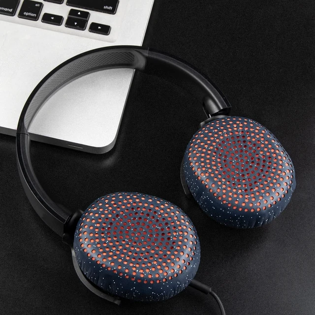 Alt view image 2 of 6 - Earpads Replacement for Skullcandy Riff, Riff2 Wired/Wireless On-Ear Headphones, Ear Pads Cushions with Softer Leather, Noise Isolation Foam (Blue)