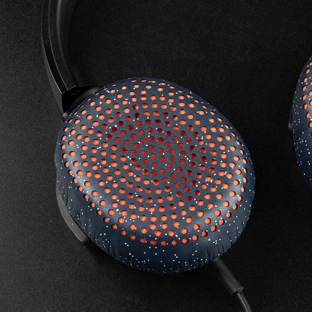 Alt view image 5 of 6 - Earpads Replacement for Skullcandy Riff, Riff2 Wired/Wireless On-Ear Headphones, Ear Pads Cushions with Softer Leather, Noise Isolation Foam (Blue)