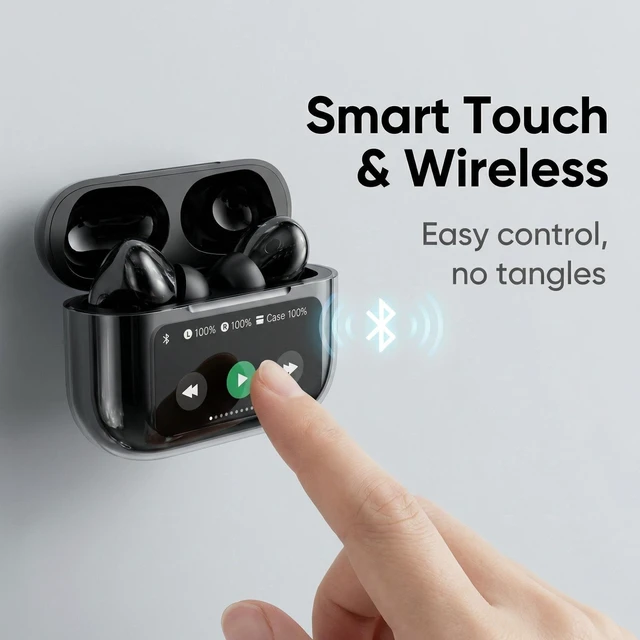 Alt view image 6 of 7 - Real time translation of wireless Bluetooth noise cancelling headphones bluetooth earbuds long battery life Suitable for Apple phones and office computers