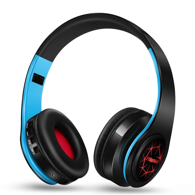 Main image of Bluetooth Headphones, Chat- Comfortable Over Ear Stereo Headphones,7 Breathing Led Lights up, Wireless Headset for Adult Teen Kid for Phone/Samsung/Pad/PC/Android/Laptop/TV (Blue)