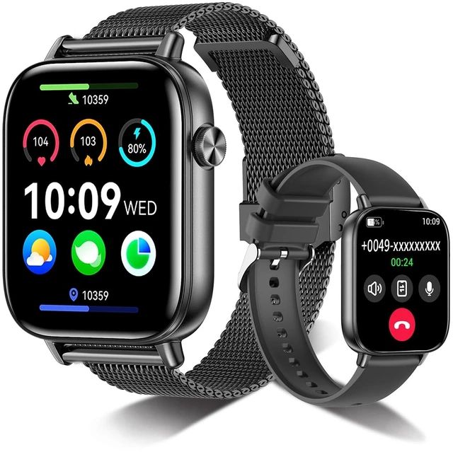 Main image of Smart Watch for Women Men, 1.83" HD Smartwatches (Answer/Make Call), IP68 Waterproof Activity Fitness Tracker, HR, Sleep Monitoring, Pedometer, Fitness Watch for Android iOS (Black)