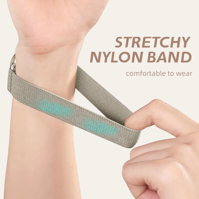 Alt view image 4 of 7 - Stretchy Bands Compatible with Fitbit Versa 4/Sense 2/Sense/Versa 3 Water-Resistant Elastic Soft Nylon Sport Strap Compatible with Fitbit Versa 4 Bands Women/Sense 2 Bands/Sense/Versa 3,15 Pack