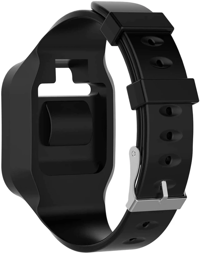 Alt view image 3 of 4 - Bands Straps Compatible with Golf Buddy Voice/Voice 2 Golf Watch, Colorful Flexible Silicone Band Rubber Strap Wristbands Compatible for Golf Buddy Voice 2/Voice Black Orange Blue White