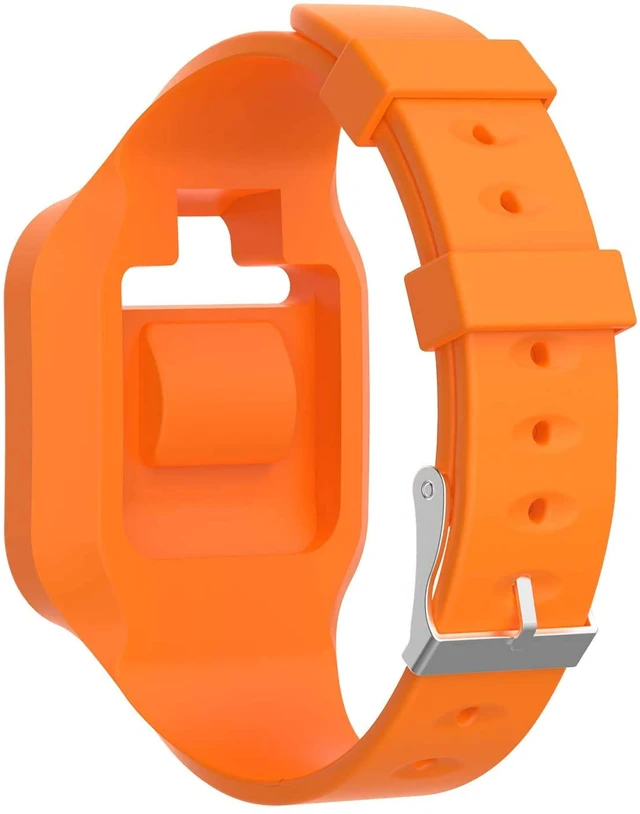 Alt view image 3 of 4 - Bands Straps Compatible with Golf Buddy Voice/Voice 2 Golf Watch, Colorful Flexible Silicone Band Rubber Strap Wristbands Compatible for Golf Buddy Voice 2/Voice Black Orange Blue White