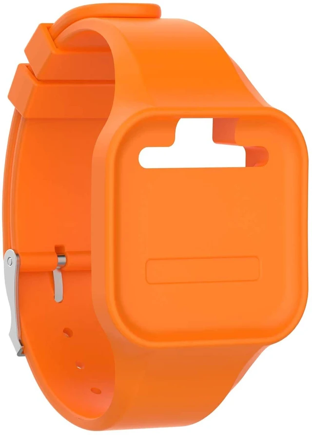 Alt view image 2 of 4 - Bands Straps Compatible with Golf Buddy Voice/Voice 2 Golf Watch, Colorful Flexible Silicone Band Rubber Strap Wristbands Compatible for Golf Buddy Voice 2/Voice Black Orange Blue White