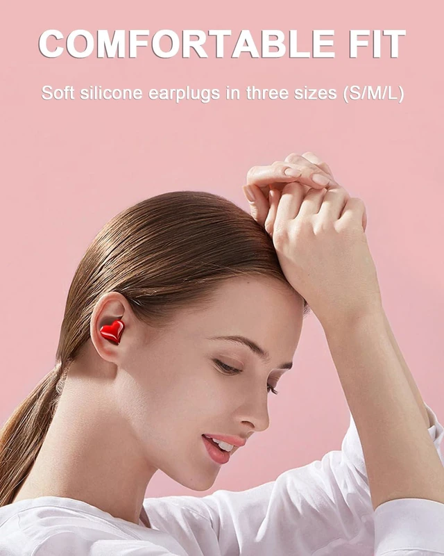 Alt view image 6 of 7 - Heart Wireless Earbuds for Girls, Cute Stylish HiFi Stereo Bluetooth Headphones with Noise Cancelling Mic, IP7 Waterproof 48H True Wireless Heart Ear Buds, Red Wireless headphones Gifts for Women