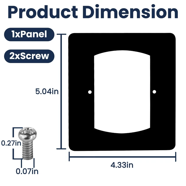 Alt view image 2 of 6 - Whole House Surge Protector Flush Mount Kit, 1-Pack For CHSPFMKIT, Flat Electrical Panel Cover, Compatible with CHSPT2ULTRA, CHSPT2MAX, CHSPTELE, CHSPT2MICRO and CHSPCABLE