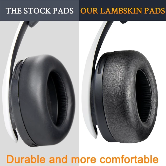 Alt view image 7 of 7 - Lambskin Earpads for Sony Pulse 3D PS5 - LS Black Not Fit Pulse Elite Headphones