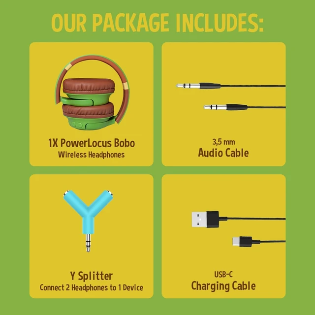 Alt view image 7 of 7 - Kids Headphones Wireless, 74/85/94dB Volume Limit, 45H Playtime LED Lights, Bluetooth Kids Headphones Over Ear, Foldable with Microphone, Sharing Function for iPad/Travel/Tablet/PC