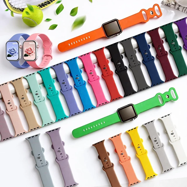 Alt view image 2 of 7 - 26 Pack Sport Bands Compatible for Apple Watch Bands 38/40/41/42/44/45/46/49mm with Portable Fun Alphabet Printed Storage Bag, Soft Silicone Strap for Women Men iWatch Band Series 11 10 9 8 7 6 5 4 SE