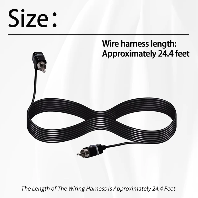 Alt view image 3 of 7 - Gray Satellite Speaker Cable,Plug and Play,24.4 Feet,1Pc Fit for Vizio V51 M51 SB3651 SB36514 SB4051 SB4251 Sound Bar Satellite Speakers (Gray)