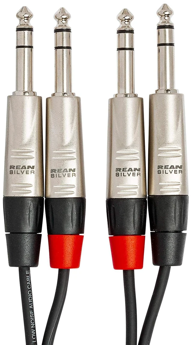 Alt view image 3 of 6 - HSS-015X2 Pro Stereo Interconnect Cable - Dual REAN 1/4-inch TRS Male to Dual REAN 1/4-inch TRS Male - 15 foot
