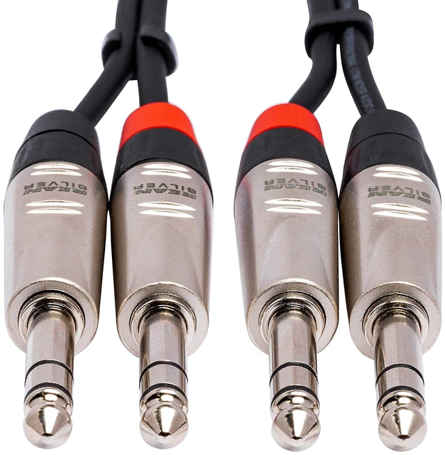 Alt view image 4 of 6 - HSS-015X2 Pro Stereo Interconnect Cable - Dual REAN 1/4-inch TRS Male to Dual REAN 1/4-inch TRS Male - 15 foot