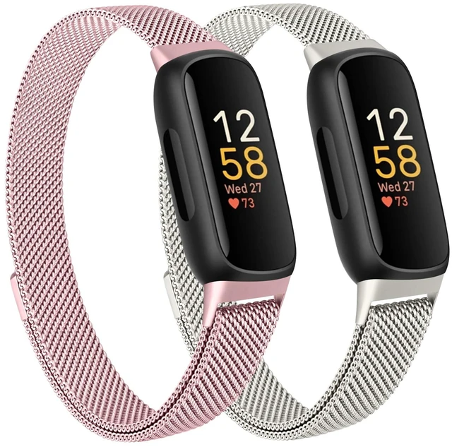 Main image of Mesh Metal Band Compatible with Fitbit Inspire 3 Band, Stainless Steel Adjustable Loop Strap Women Men Replacement Bands for Inspire 3 Health &-Fitness-Tracker