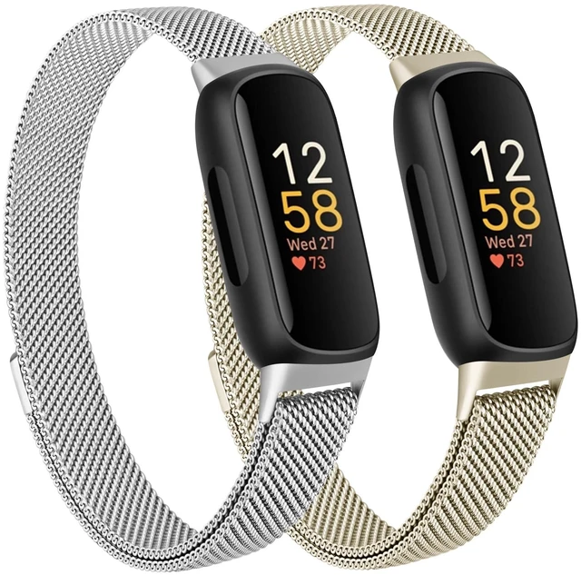 Main image of Mesh Metal Band Compatible with Fitbit Inspire 3 Band, Stainless Steel Adjustable Loop Strap Women Men Replacement Bands for Inspire 3 Health &-Fitness-Tracker