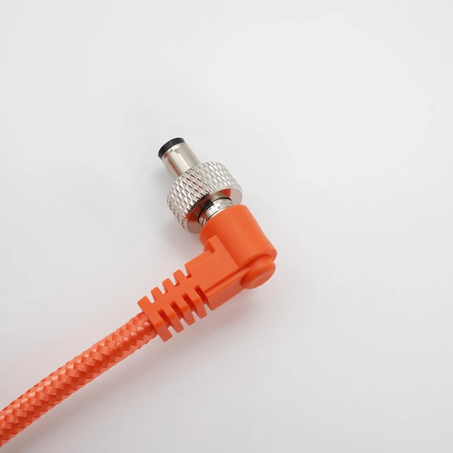 Alt view image 5 of 7 - D-Tap to Locking DC 5.5 2.5mm Monitor Cable Compatible with Atomos Ninja v KiPRO LCD Monitors Shogun Sony PIX-E7 PIX-E5 Touchscreen Hollyland Mars 400s, 40inch Length, 2.1 or 2.5 5.5mm (Orange)