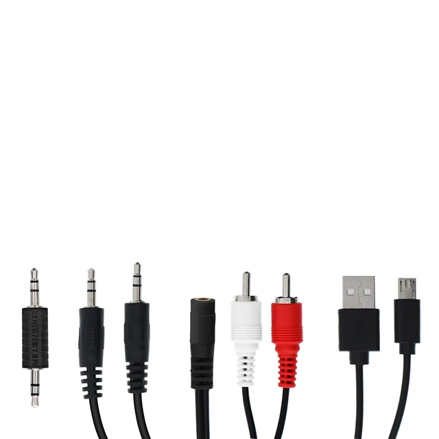 Alt view image 5 of 6 - Bluetooth Audio Receiver Kit - 7-Piece Wireless AUX Adapter for Car & Home Stereo, Multi-Device Pairing, Hands-Free Calling, Siri & Google Assistant Support, Rechargeable - MBA9-1009-BLK