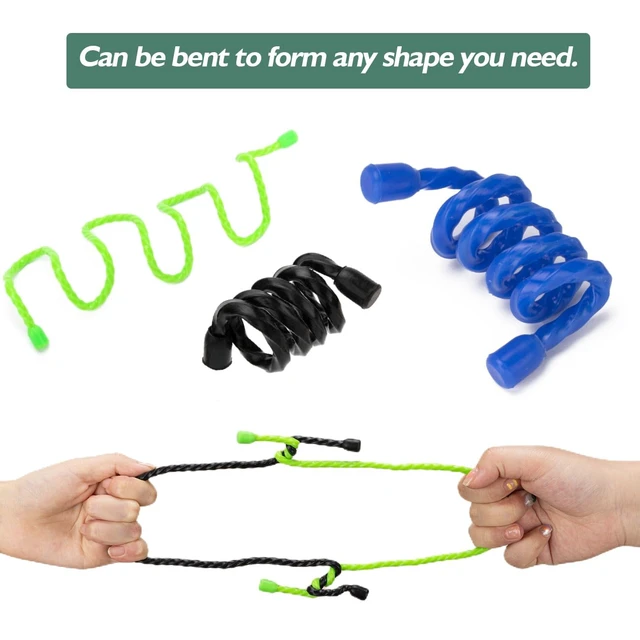 Alt view image 3 of 7 - 9PCS 6 Inch Silicone Cable Ties, Reusable Bendable Rubber Twist Ties Flexible Silicone, Bendable and Reusable; Strong Grip; for Cord Organizer, Cable Management, Home, Office, Travel