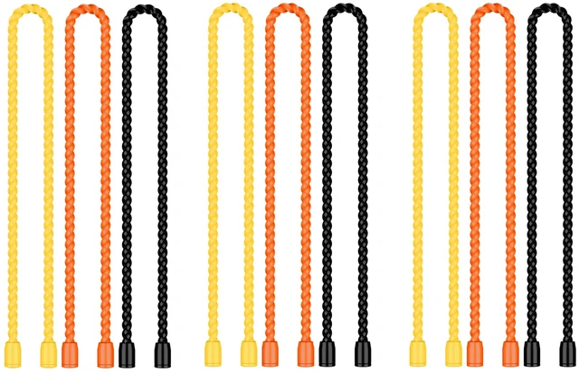 Main image of 9 Pack 12 Inch Silicone Cable Ties, Reusable Bendable Rubber Twist Ties Flexible Silicone, Bendable and Reusable; Strong Grip; for Cord Organizer, Cable Management, Home, Office, Travel