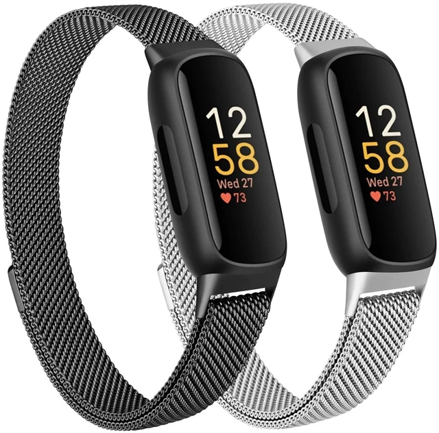 Main image of Mesh Metal Band Compatible with Fitbit Inspire 3 Band, Stainless Steel Adjustable Loop Strap Women Men Replacement Bands for Inspire 3 Health &-Fitness-Tracker