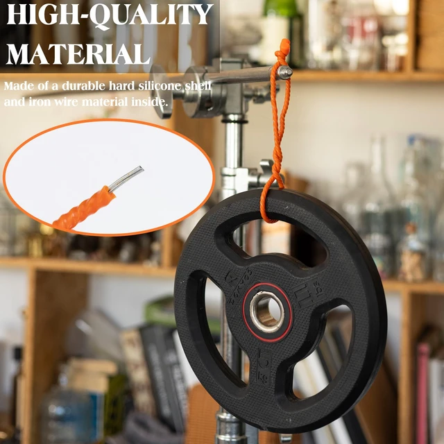 Alt view image 5 of 7 - 9PCS 4/6/12 Inch Silicone Cable Ties, Reusable Rubber Twist Ties Set Flexible Silicone, Bendable and Reusable; Strong Grip; for Cord Organizer, Cable Management, Home, Office, Travel