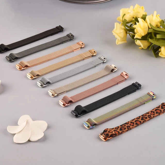 Alt view image 7 of 7 - Mesh Metal Band Compatible with Fitbit Inspire 3 Band, Stainless Steel Adjustable Loop Strap Women Men Replacement Bands for Inspire 3 Health &-Fitness-Tracker