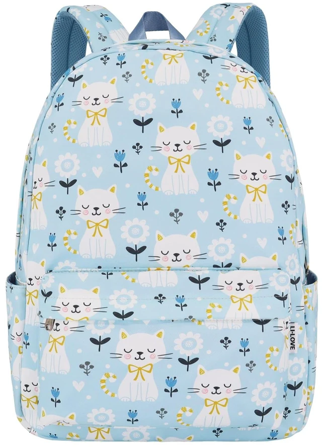 Main image of Backpack for Girls Teens Kids College Middle Elementary High School Cute Cat Flower Backpacks Student Bookbags Travel Waterproof Book Bag Laptop Back Pack, Large