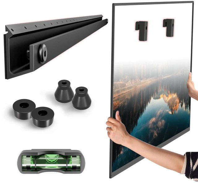 Main image of No Stud TV Wall Mount for Drywall 32-75 Inch, No Drill TV Bracket, Up 150lb Studless TVs Hanger Tilts 5° with Max Vesa 600x400, Low Profile, Tool-Free No Damage Easy Install for Home, Renter