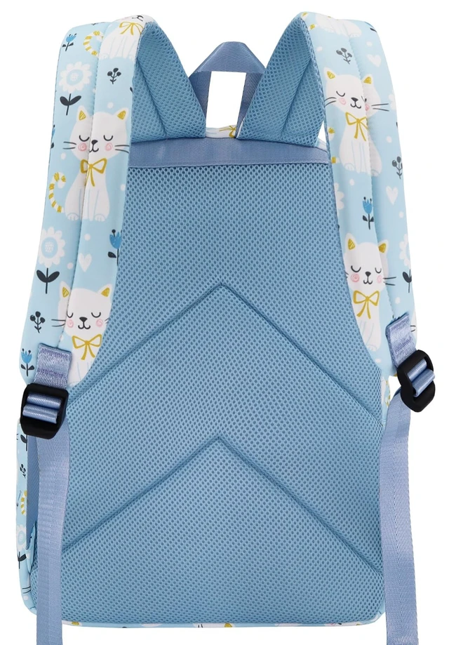 Alt view image 4 of 7 - Backpack for Girls Teens Kids College Middle Elementary High School Cute Cat Flower Backpacks Student Bookbags Travel Waterproof Book Bag Laptop Back Pack, Large