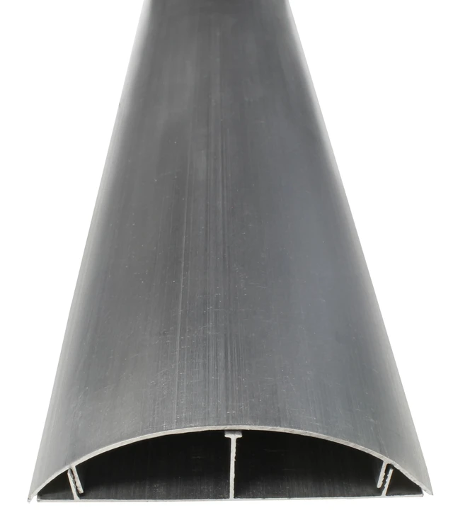 Alt view image 2 of 5 - Metal Cable Shield Cord Cover Outdoor Aluminum Raceway 58 Inch - 2.16" W x 0.7" H Dual Channel - CSX-MET-5