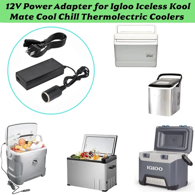 Alt view image 2 of 7 - 12V Power Adapter for Plug in Coolers Vehicles Igloo Iceless Thermoelectric Coolers Compatible with Igloo Iceless Kool Mate Cool Chill Thermolectric Coolers DC12V car Cooler Replacement Cord