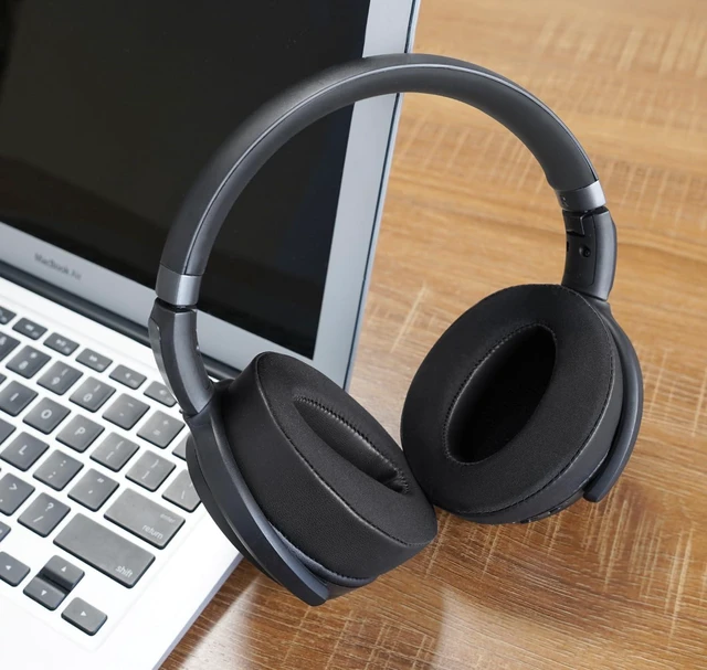 Alt view image 6 of 7 - Cooling-Gel Ear Pads for Sennheiser HD4.50BT HD4.50BTNC HD4.40BT - Black Replacement Also for 4.50SE / 4.30G / 4.20S / 458BT / 450 / 450BT / 400S / 350BT, Ice Silk Fabric & High-Density Foam