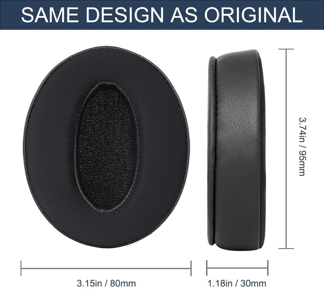 Alt view image 7 of 7 - Cooling-Gel Ear Pads for Sennheiser HD4.50BT HD4.50BTNC HD4.40BT - Black Replacement Also for 4.50SE / 4.30G / 4.20S / 458BT / 450 / 450BT / 400S / 350BT, Ice Silk Fabric & High-Density Foam