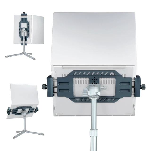 Alt view image 7 of 7 - Laptop Stand for Tripods, Aluminum Construction, 1/4" and 3/8 Ports, Arca-Swiss Quick Release System, Anti-Slip Heat Display, Studio Live, Media Production, Outdoor Laptop Fixed Scenes