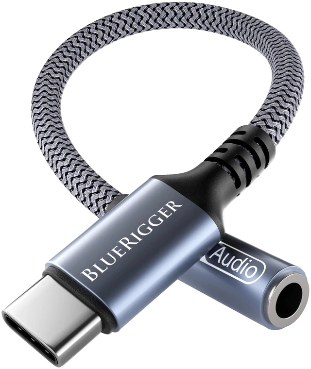 Main image of USB C to 3.5mm Audio Adapter - (18cm, Female AUX to USB C Adapter, USBC to Headphone Jack, USB-C Dongle, Type C to 1/8) - Compatible with Phone, Tablets, Laptops, Headset, Speakers