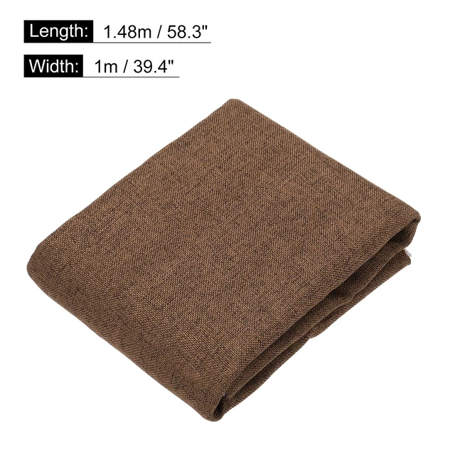 Alt view image 2 of 5 - Coffee Speaker Grill Cloth 40"x58" Stereo Box Fabric Protective Dustproof Mesh Breathable Replacement Cover for Home Stage Speakers,Media Cabinet,KTV Box(1x1.48m)
