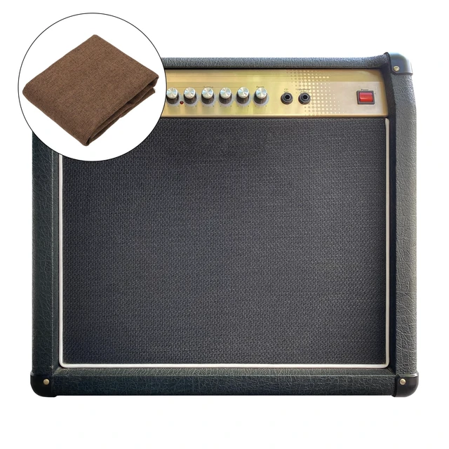 Alt view image 5 of 5 - Coffee Speaker Grill Cloth 40"x58" Stereo Box Fabric Protective Dustproof Mesh Breathable Replacement Cover for Home Stage Speakers,Media Cabinet,KTV Box(1x1.48m)