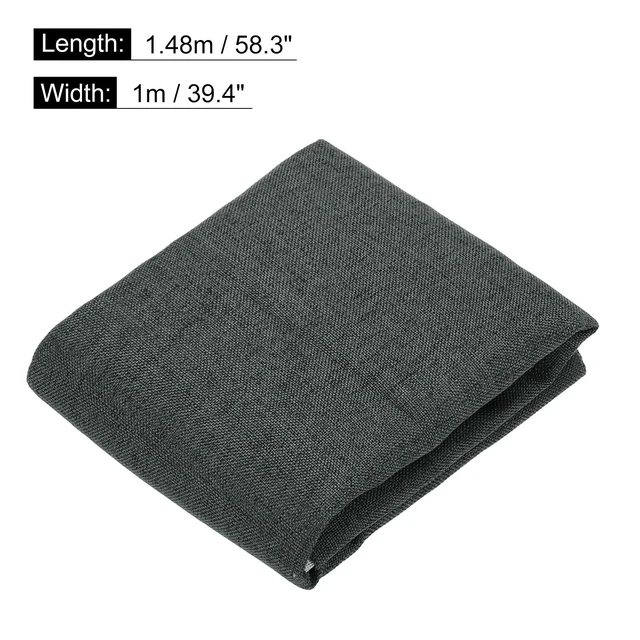 Alt view image 2 of 5 - Dark Gray Speaker Grill Cloth 40"x58" Stereo Box Fabric Protective Dustproof Mesh Breathable Replacement Cover for Home Stage Speakers,Media Cabinet,KTV Box(1x1.48m)