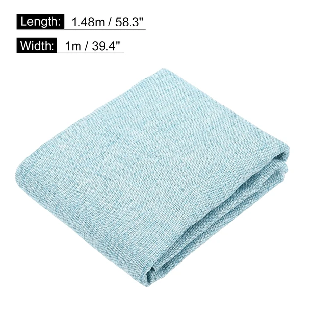 Alt view image 2 of 5 - Light Blue Speaker Grill Cloth 40"x58" Stereo Box Fabric Protective Dustproof Mesh Breathable Replacement Cover for Home Stage Speakers,Media Cabinet,KTV Box(1x1.48m)