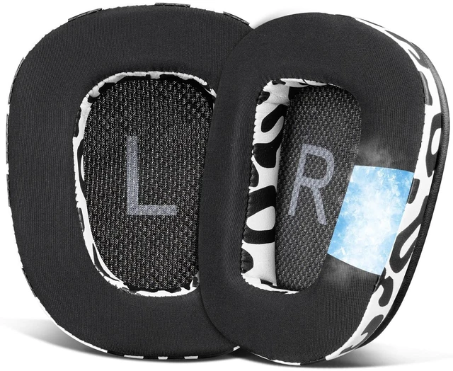 Main image of Cooling Gel Ear Pads Cushions Replacement for Logitech G35 G930 G933 G935 G633 G635 G533 G430 G431 G432 G433 Gaming Headset, Earpads for G332 G230 G231 G233 Headphones - Snow Leopard