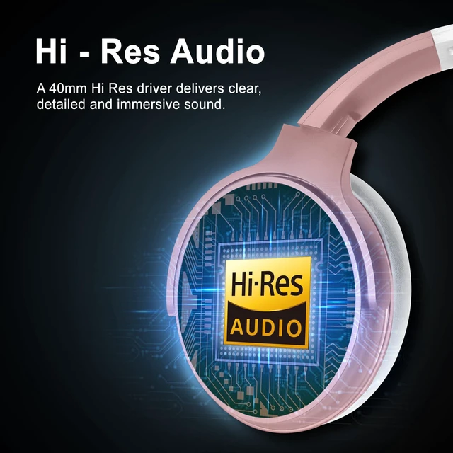 Alt view image 6 of 7 - Pro Active Noise Cancelling Headphones,Over-Ear Headphones Wireless Bluetooth 5.3, Microphone, Lightweight Comfortable Headset for Home, Travel, Rechargeable Workout Headphones, Deep Base