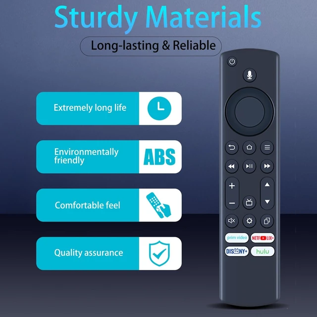 Alt view image 3 of 7 - NS-RCFNA-21 CT-RC1US-21 Replacement Remote Control for Insignia/Toshiba TV for modelTF-32A710U21 TF-43A810U21 TF-50A810U19 50LF621U21 32LF221U21 43LF711U20 43LF421U21 43LF621U21 with Voice