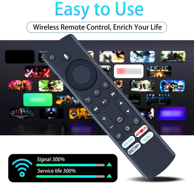 Alt view image 5 of 7 - NS-RCFNA-21 CT-RC1US-21 Replacement Remote Control for Insignia/Toshiba TV for modelTF-32A710U21 TF-43A810U21 TF-50A810U19 50LF621U21 32LF221U21 43LF711U20 43LF421U21 43LF621U21 with Voice