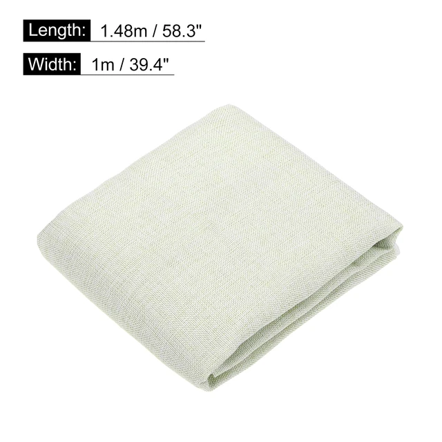 Alt view image 2 of 5 - Cream Speaker Grill Cloth 40"x58" Stereo Box Fabric Protective Dustproof Mesh Breathable Replacement Cover for Home Stage Speakers,Media Cabinet,KTV Box(1x1.48m)