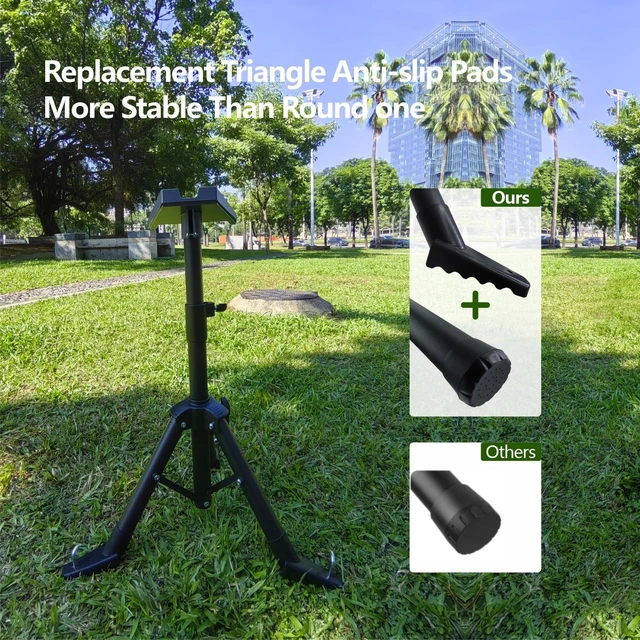 Alt view image 2 of 7 - Starlink Tripod Stand Mount for Starlink Standard 4/4X/ Gen3/4/V4 For Starlink V3/V4 Dish, 360° Rotation, Heavy Duty PC+ASA Pole Mount Kit, For Roof, RV & Outdoor